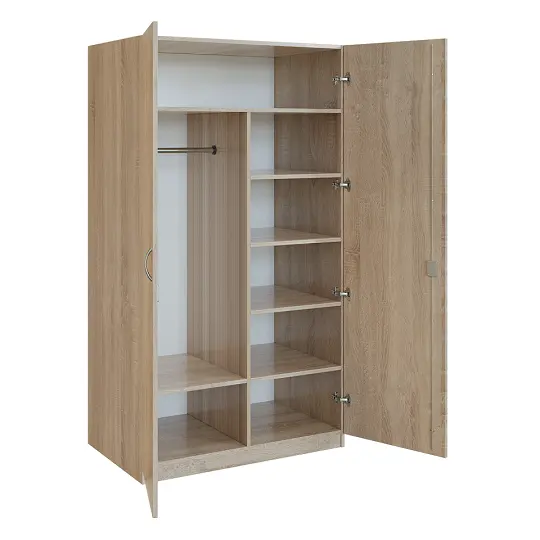 Q 23-100 skříň šatní, 2-dvéřová, 1000x600x1800mm, dub bardolino